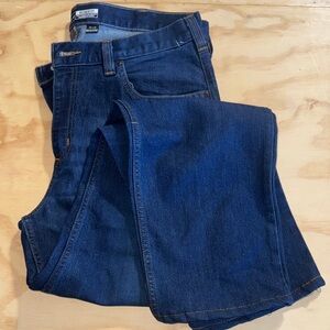 Carhartt Men's Dark Blue Straight Jeans